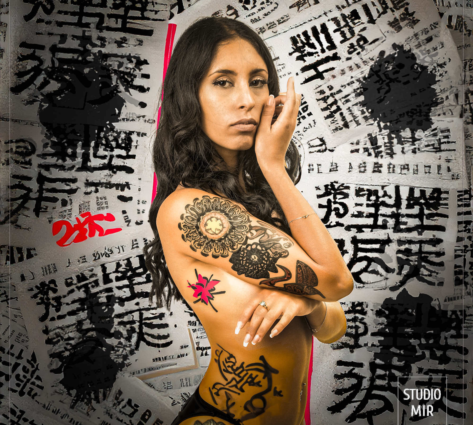 Séance modele tatouage. Fabrice Moley.